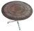 A Fabulous Rustic Antque Metal Garden Table with a pale green Patina'd Base. The top is pierced in a whimsical design and...