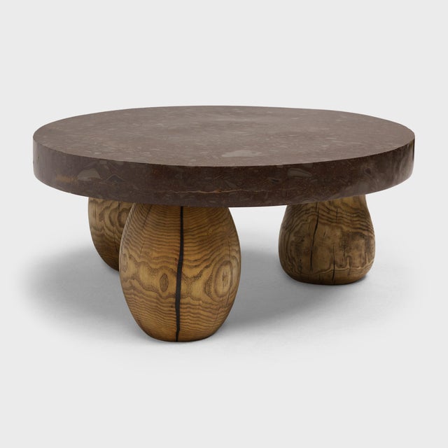 Early 21st Century Chinese Full Moon Meditation Stone Table For Sale - Image 5 of 8