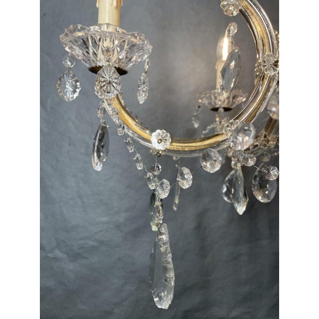 Antique Marie Therese 5-Branch Chandelier For Sale - Image 5 of 7