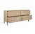 Contemporary Matthew Izzo Home Angus Fluted Cerused Oak Four Drawer Chest With Brass Hardware For Sale - Image 3 of 10