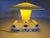 1950s 50s Ceramic Fiberglass Far Eastern Style Accent Lamp For Sale - Image 5 of 5