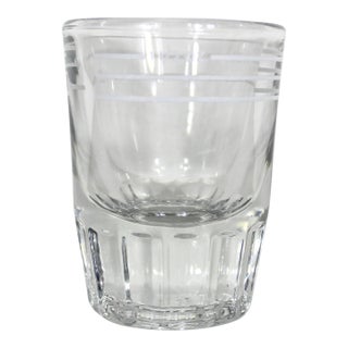 Vintage Libbey Glass Jigger Bar Measure 1 1/2 Ounce Oz Measuring Cup Shot Bar Cart Styling, Cocktail Alcohol Heavy Bottom Fluted For Sale