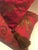 Glass Vintage Pair of Isabelle H.Hand Painted Cherry Silk, Accessary Pillows, For Sale - Image 7 of 9