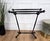 Italian Black Walnut Space Towel Rack Rail with Carved Legs, 1890s For Sale - Image 6 of 8