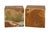 A pair of cube shaped bookends made of onyx. The highly decorative stone is richly banded and has swirling patterns in...