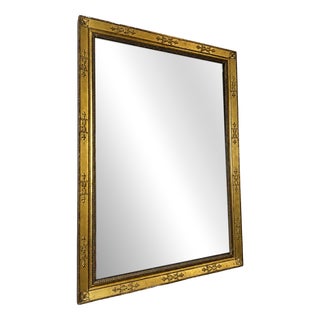 Empire Mirror in Giltwood For Sale