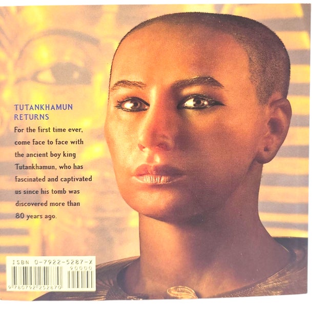 Monumental Egyptian Revival Statue of Goddess Isis With Open Wings and Gold Red Detailing – 21.5" Wide For Sale - Image 14 of 15