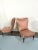 Wood Set of Vintage Italian Pink Club Armchairs, 1950s For Sale - Image 7 of 12