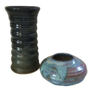 Vintage Studio Art Pottery Vases, a Pair