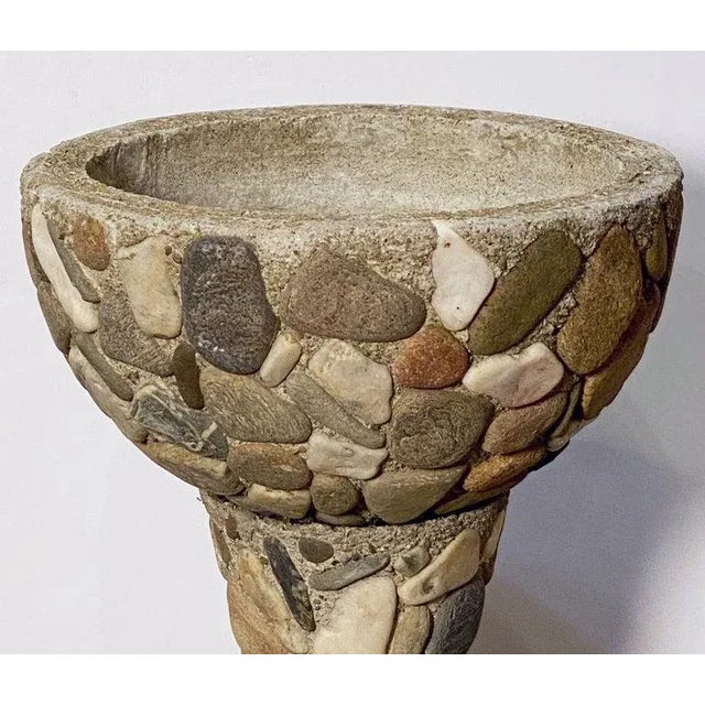 Raised Pebble-Pot Garden Planter or Urn With Embedded Stones From France For Sale - Image 10 of 13
