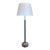Ralph Lauren Braided Leather and Polished Nickel Floor Lamp For Sale