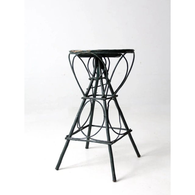 Farmhouse Antique Painted Adirondack Twig Table For Sale - Image 3 of 12