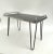 Mid-Century Modern 1950s Formica and Chrome Hairpin Leg Side Table For Sale - Image 3 of 9