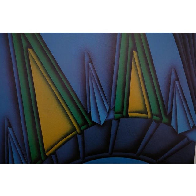 Modern Chrysler Building, New York Poster after Jacques Poli For Sale - Image 3 of 6