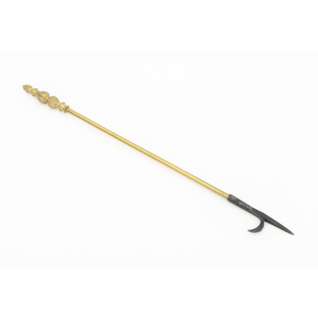 Neoclassical Style Brass Fireplace Tool Set, 5 Pcs. For Sale - Image 13 of 16