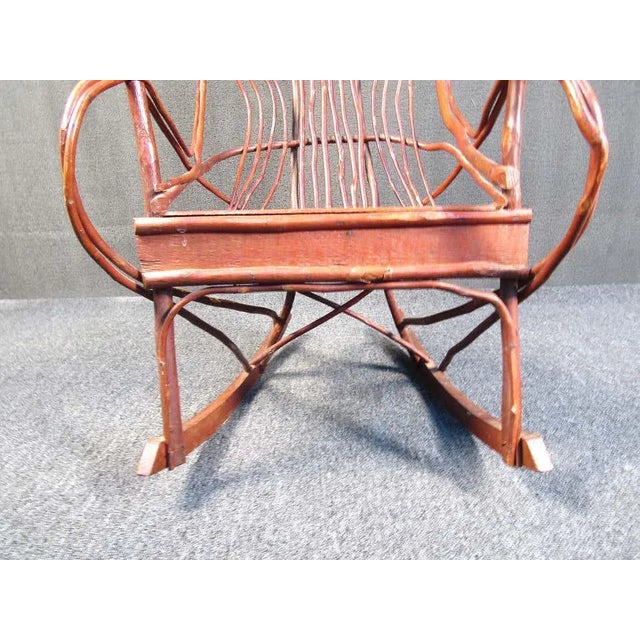 Mid-Century "Woven Branch" Rocking Chair For Sale - Image 4 of 7