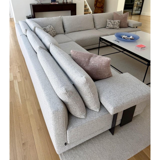 Contemporary Jean-Marie Massaud for Poliform Bristol Modular 3pc Contemporary Sofa Sectional For Sale - Image 3 of 17