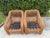 Brown Vintage Palm Beach Style Rolled Arm Wicker Lounge Chairs – A Pair For Sale - Image 8 of 12