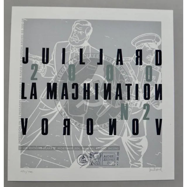 André Juillard, Blake & Mortimer: The Voronov Scheme, 2000, Screenprint For Sale - Image 10 of 17
