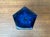 Vintage Blue Art Glass Block Vase, 1970s For Sale - Image 16 of 18