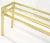 Solid Brass Profile Base Glass Top Mid-Century Modern Console Sofa Table For Sale - Image 9 of 13