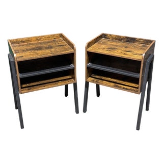 Pair of Modern West Elm Night Stands For Sale