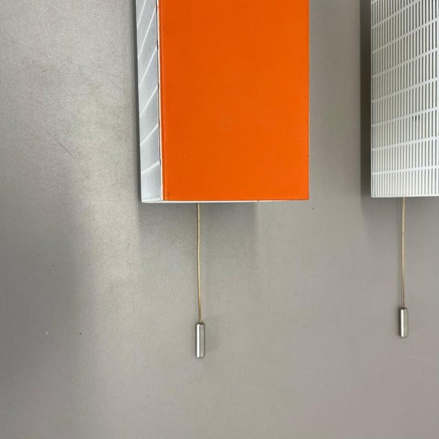 Orange Vintage Pop Art Wall Lights, 1950s, Set of 2 For Sale - Image 8 of 18