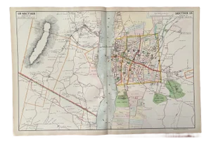 Antique Cartography Map of Section 18 of Ulster and Dutchess Counties, New York - Published by Watson & Co., 1891