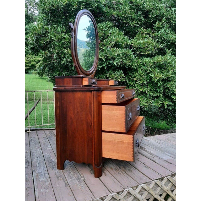 1943 Davis Company Lillian Russell Walnut Dresser Chairish