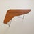 Mid-Century Modern Italian Walnut + Metal Console or Corner Desk, 1950s For Sale - Image 3 of 10