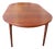 Danish Round Dining Table in Teak with Double Inserts, 1960s For Sale