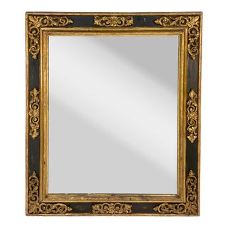 17th Century Italian Painted and Giltwood Frame With Mirror For Sale