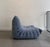 Textile Blue Togo Lounge Chair by Michel Ducaroy for Ligne Roset, 1973 For Sale - Image 7 of 11