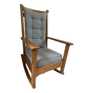 Antique Charles Limbert Rocking Chair For Sale
