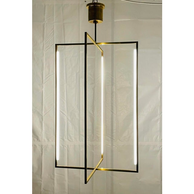 Modern Visual Comfort Modern Sean Lavin “Kenway” Led Brass Pendant For Sale - Image 3 of 18