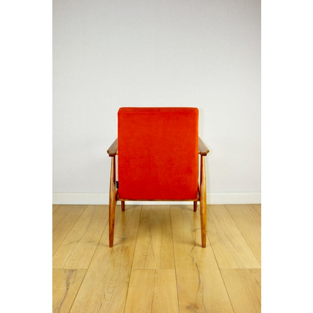 Orange Lis Lounge Chair by Henryk Lis, 1970s For Sale - Image 4 of 13
