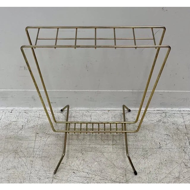 1970s Vintage Brass Stand For Sale - Image 5 of 6