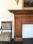 Antique Mahogany Fireplace Mantel With Green Marble Top For Sale - Image 4 of 9