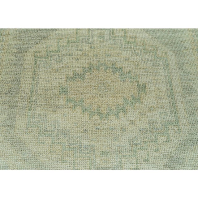 Turkish Turkish Oushak Rug 3' x 12'5" #19339 For Sale - Image 3 of 8