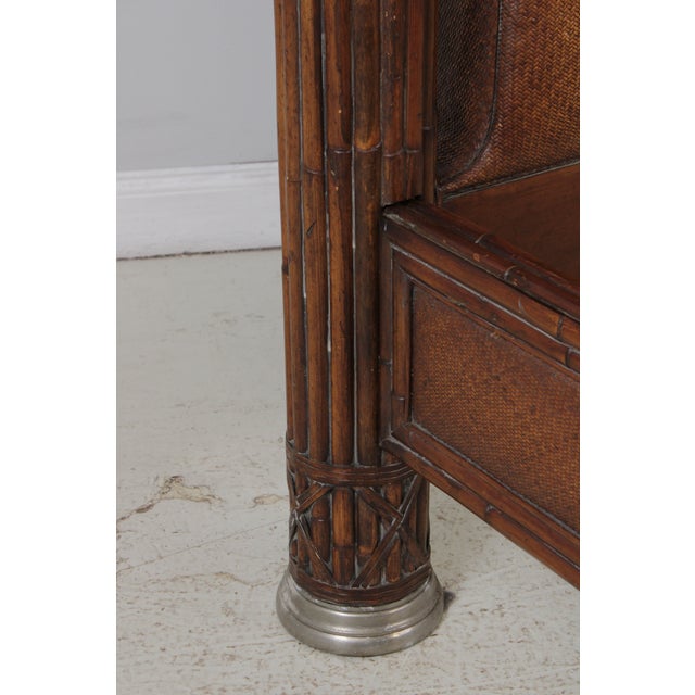 Thomasville Ernest Hemmingway Kilimanjaro Queen Size Bamboo Bed For Sale - Image 13 of 18