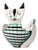 Italian Ceramic Cat Bowl by Bitossi For Sale
