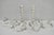 Vintage Gorham YC3021 Silver Plated 3 Arm Convertible Candelabra - a Pair. Circa Mid 20th Century. Measurements: 12.25" H...