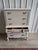 Early 20th Century Early 20th Century French Provincial Tallboy Dresser in Soft Neutral Finish – Ornate Carved Details, Solid Wood For Sale - Image 5 of 7