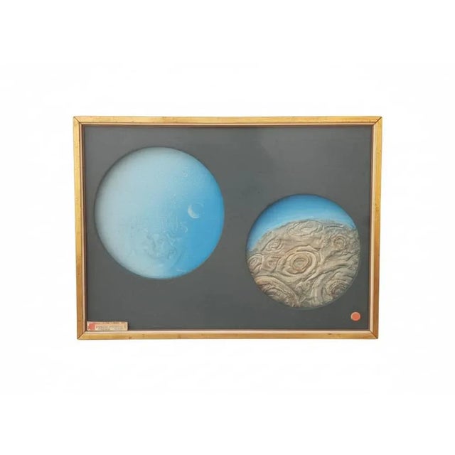 Mario Salmaso, Terra-Luna, 1971, Oil, Wood, Earthenware, and Molded Glass, Framed For Sale - Image 3 of 3