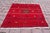 Art Deco 1970s Turkish Red Color Oushak Kilim For Sale - Image 3 of 8