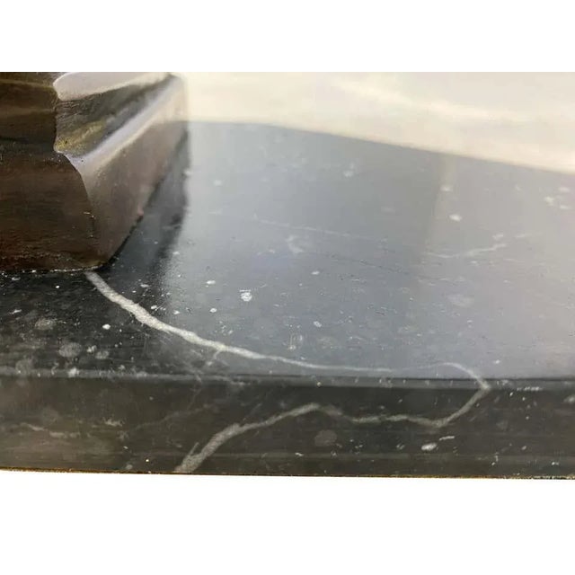 Bronze Wrestler Posing on Corinthian Plinth, 20th Century For Sale - Image 11 of 13