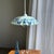 Vintage Pendant Light in White and Blue Glass with Wavy Edge, 1980s For Sale - Image 9 of 18