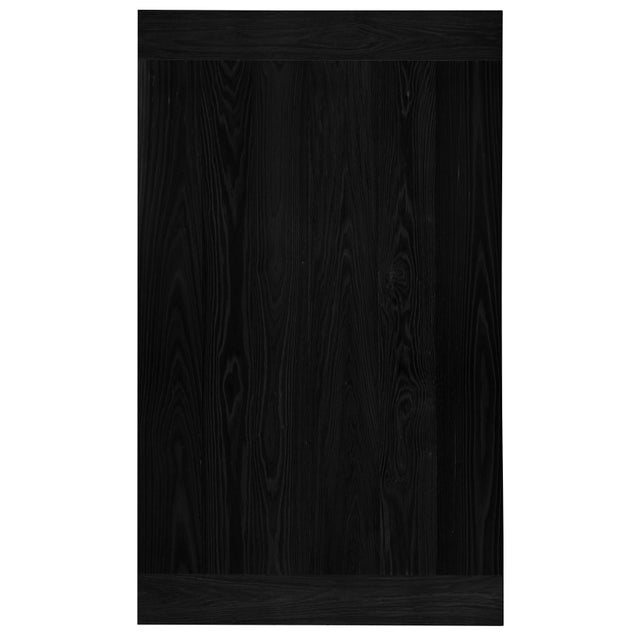 Wood Carre Rectangular Solid White Oak Diesk Black 60" For Sale - Image 7 of 7