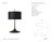 Barbara Barry by Visual Comfort Signature Spinet 26" Modern Trumpet Table Lamp in Matte Black with Black Shade Designer:...