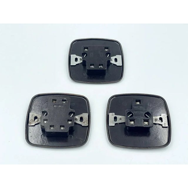 Bakelite Light Switches, 1940s , Set of 3 For Sale - Image 4 of 7